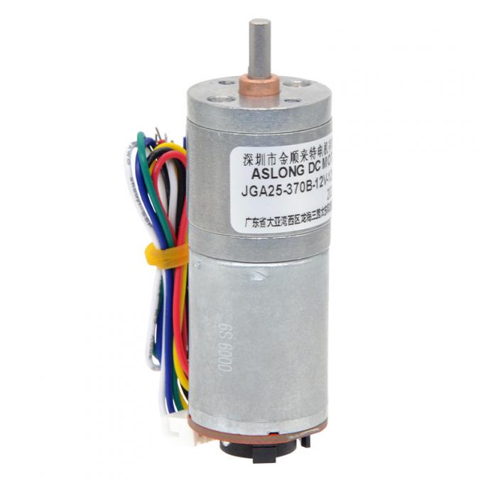 6v 12v 25mm Brushed DC Gear Motor Encoder JGA25-370B Torsi Tinggi 25mm Brushed DC Gear Motor 18