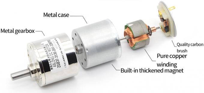 Torsi tinggi 37mm Micro Gear Reduction Brushed DC Motor ZGB37-3530 37mm Micro Gear Reduction Brushed DC Motor 11