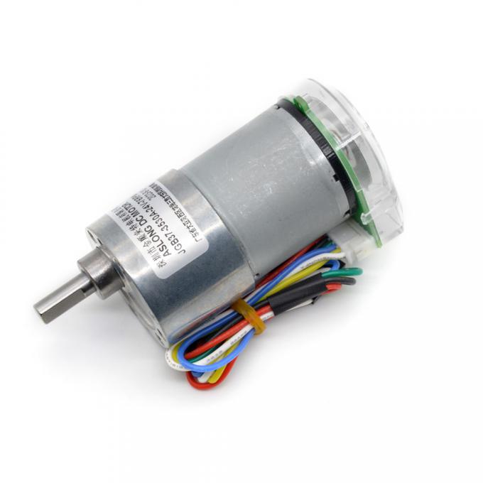 Torsi Tinggi 24V 59RPM JGB37-3530A Torsi Tinggi Kecepatan Rendah DC Gear Motor Listrik 37mm 16