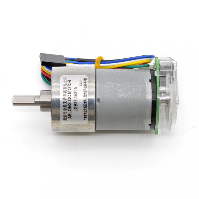 Torsi Tinggi 24V 59RPM JGB37-3530A Torsi Tinggi Kecepatan Rendah DC Gear Motor Listrik 37mm 18