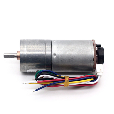 6v 12v 25mm Brushed DC Gear Motor Encoder JGA25-370B Torsi Tinggi 25mm Brushed DC Gear Motor