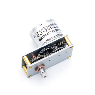 ASLONG Valve Motor ZB4124-310 Mini DC Motor Kecepatan Rendah 6V 37RPM Metal Gear 6V Dc Gear Motor D Shaft