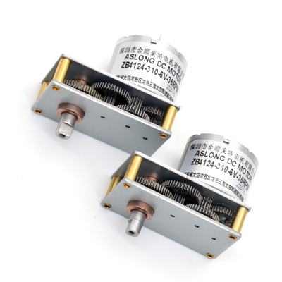 ASLONG Valve Motor ZB4124-310 Mini DC Motor Kecepatan Rendah 6V 37RPM Metal Gear 6V Dc Gear Motor D Shaft