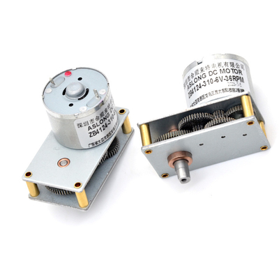ASLONG Valve Motor ZB4124-310 Mini DC Motor Kecepatan Rendah 6V 37RPM Metal Gear 6V Dc Gear Motor D Shaft