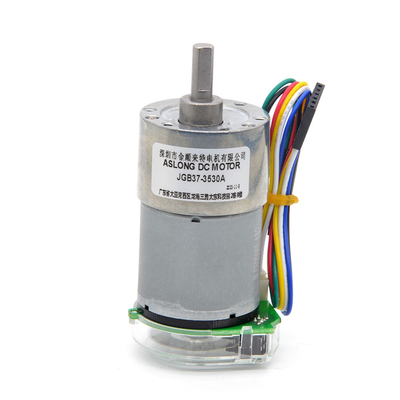 Micro DC Low-Speed Small Motor 12V/24V JGB37-3530A Optoelectronic Encoder Pengendalian Motor 24v Dc Motor Encoder