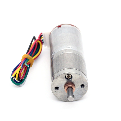 6v Gear Dc Motor Dc Gear Motor Dengan Encoder JGA25-370B 25mm 12v Dc Motor