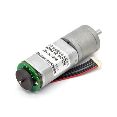 Small Encoder Dc Gear Motor JGA20-180B 12V 258RPM 1:31 Micro Motors Encoder Dc Motor Brush