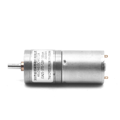 6V 12V 24V 6000rpm 370 Motor Pengurangan DC Dengan Peredam Gearbox Dia25mm