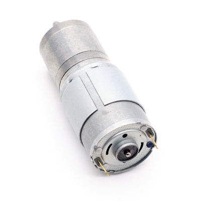 JGA25-385 Carbon Brush Micro DC Gear Motors 25mm 24V Untuk Robotika