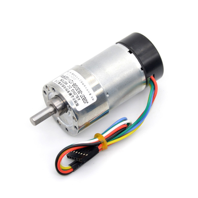 37mm 12v 24v 1600Rpm Motor Torsi Tinggi Poros Eksentrik Dengan Encoder