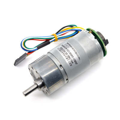 2000 RPM Metal Speed ​​Reduction Gear Motor Torsi Tinggi 24V DC Dengan Encoder