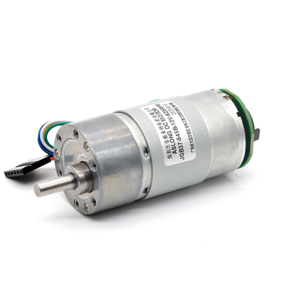 2000 RPM Metal Speed ​​Reduction Gear Motor Torsi Tinggi 24V DC Dengan Encoder