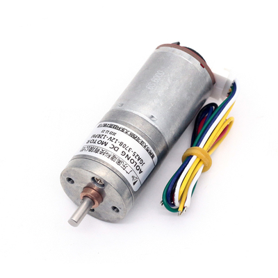 JGA25-370B Torsi Besar Motor Gear DC Kecil 1360rpm Dengan Tachometer Encoder