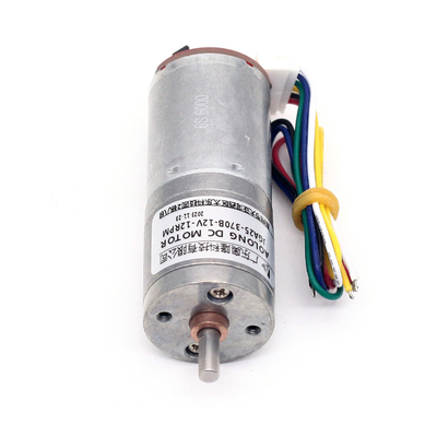 JGA25-370B Torsi Besar Motor Gear DC Kecil 1360rpm Dengan Tachometer Encoder