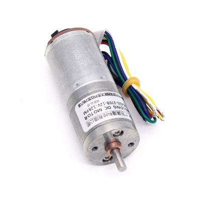 JGA25-370B Torsi Besar Motor Gear DC Kecil 1360rpm Dengan Tachometer Encoder