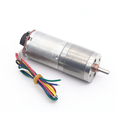 6v 12v 25mm Brushed DC Gear Motor Encoder JGA25-370B Torsi Tinggi 25mm Brushed DC Gear Motor